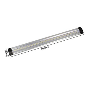 300mm 3W 12V DC luce a barra a LED in alluminio bianco caldo per armadio da cucina mensola da corridoio vetrina luci notturne- - Product Image 1