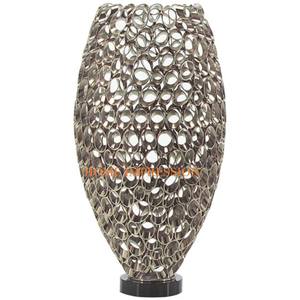 <b>Bamboo</b> <b>Wooden</b> Table Top Flower <b>Vases</b> and Pots Premium Quality Metal Handmade Luxury Table Top Centerpieces <b>Vases</b> for Home Decor - Product Image 3