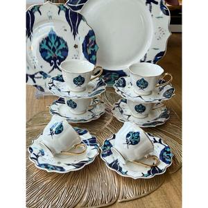 Tazza di caffè turco Ikat blu 12 pezzi per 6 persone - Product Image 2