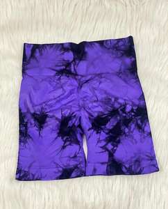 Pantalones cortos sin costuras de entrenamiento de gimnasio personalizados para mujer, pantalones deportivos de patrón sólido de cintura alta elástica, tallas personalizadas de nailon y LICRA - Product Image 6