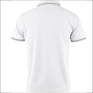 Polo en coton solide et décontracté pour hommes de meilleure qualité à manches longues haut de gamme pour le printemps, l'été en pur coton - Product Image 2