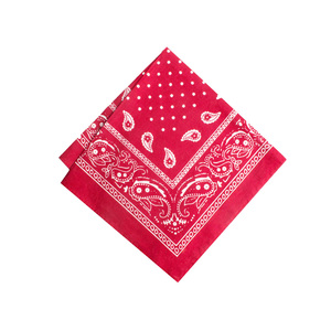 Bandana carré en satin de soie vert imprimé personnalisé Bandanas en coton polyester avec logo personnalisé - Product Image 5