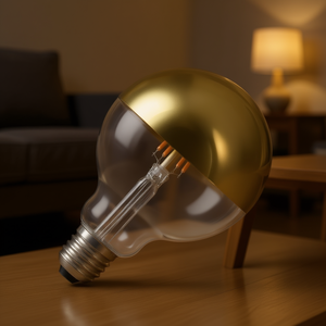 GLOBE D.125 Ampoule LED 6W à dôme doré réglable - Product Image 3