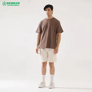 T-shirt Homme Été 2025 Respirant Écologique Col Rond Coupe Ample Épaules Tombantes 100% Coton Manches Courtes avec Imprimé Blanc - Product Image 2