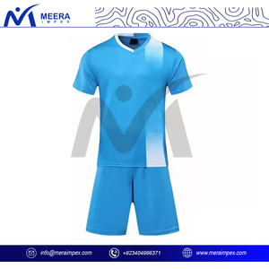 Uniforme de fútbol profesional para hombres, Conjunto de camiseta y pantalones cortos de fútbol que absorbe la humedad para equipos de clubes - Product Image 2
