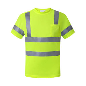 T-shirt de travail de sécurité pour hommes, personnalisé, design optimal, haute qualité, léger, en polyester respirant et réfléchissant, vente en gros 2026 - Product Image 1