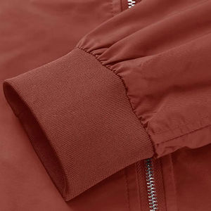 Chaqueta Bomber de nuevo estilo 2025, parche bordado, chaqueta Bomber de Color liso, diseña tu propia chaqueta Bomber de hombre con tarifa asequible - Product Image 6