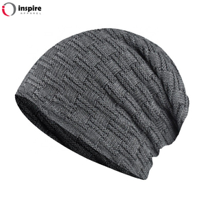 หมวกไหมพรมถักแบบใหม่ขายส่ง ปรับแต่งได้ หมวกบีนนี่สำหรับผู้หญิงฤดูหนาว วัสดุดีเยี่ยมจาก Inspire Apparel - Product Image 3