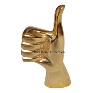 Sculpture Design attrayant poli brillant couleur argent geste de la main Statue de table décorative pour la maison et le bureau au prix de gros - Product Image 3