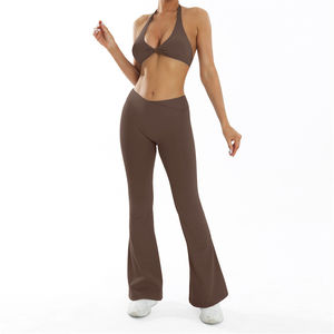 Prêt à Expédier 5 Couleurs Femmes Yoga Sports Ensembles Haute Extensible Haute Qualité Personnalisé Confortable Yoga Femmes Leggings Dames - Product Image 4