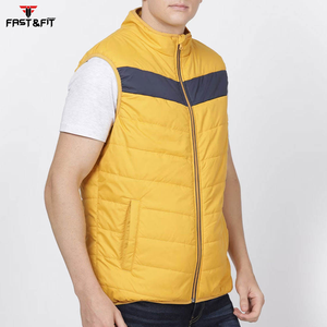 Venta caliente diseño de moda nueva llegada chaleco acolchado logotipo impreso personalizado disponible diferentes tamaños hombres chaleco acolchado - Product Image 2