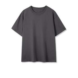 100% coton hommes surdimensionné délavé à l'acide T-Shirt coupe ample goutte épaule décontracté Streetwear Logo personnalisé impression séchage rapide - Product Image 4