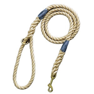 Correa de perro de cuerda larga para algodón hecha a mano color completo regalo para tu perro - Product Image 1