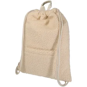 Bear Sherpa Eco-Friendly <b>Drawstring</b> <b>Backpack</b> for Gadgets for Promotions - Product Image 1