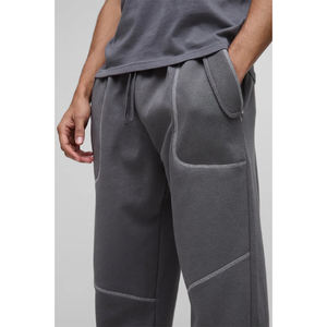 Wide leg <b>joggers</b> sweatpants for <b>men</b> and women <b>loose</b> <b>fit</b> casual gym wear breathable cotton blend pants supplier 2026 - Product Image 3