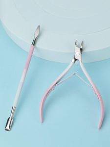 Pince à cuticules personnalisée avec logo, grossiste, pousse-cuticules en acier inoxydable de haute qualité, fournisseurs, outils professionnels pour pousse-cuticules - Product Image 3