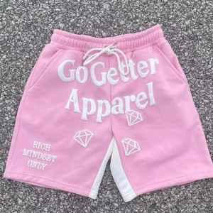 Personnalisé Vintage 100% Coton Gym Running Shorts Puff Print Hommes Écran Mousse Maille Style Décontracté Solide Motif Shorts pour Hommes - Product Image 1