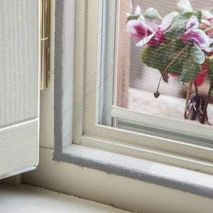 Ruban adhésif gris 130x150cm inclus moustiquaire pour fenêtres anti-insectes porte et fenêtre moustiquaire - Product Image 3