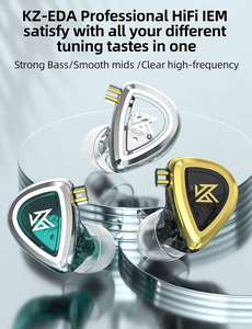 KZ EDA 3 Pares <span class=keywords><strong>de</strong></span> Auriculares Intrauditivos con <span class=keywords><strong>Cable</strong></span> Desmontable <span class=keywords><strong>de</strong></span> 3.5mm, Auriculares Dinámicos con Cancelación <span class=keywords><strong>de</strong></span> Ruido para Juegos - Product Image 4