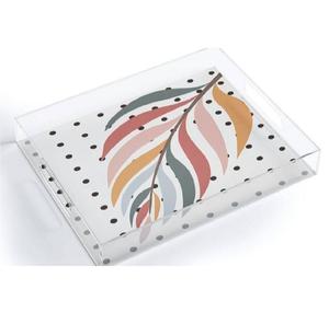 Elegante plato de acrílico transparente para servir Diseño único Perfecto para exhibir y servir comida en hogares, hoteles y restaurantes - Product Image 3