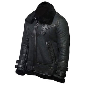 Chaqueta de Invierno para Hombre con Capucha de Piel de Oveja y Forro de Sherpa, con Logotipo Personalizado en la Parte Delantera, Resistente al Viento y Transpirable - Product Image 5