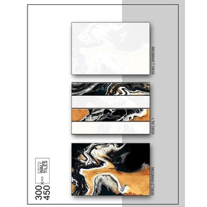 กระเบื้องเซรามิคติดผนังลายไม้สีน้ำตาล30X45cm 300X450mm 12X18มันวาวสำหรับตกแต่งภายในบ้าน - Product Image 6