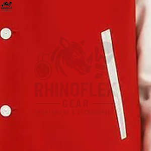 Veste universitaire sur mesure en gros pour homme, manches en cuir à boutons, respirante, tailles plus grandes - Product Image 5