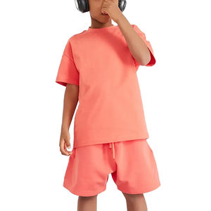 Ropa de Moda Urbana para Niños, Camiseta Holgada, Pantalones Cortos, Conjuntos de Verano Unisex para Niños y Niñas - Product Image 1