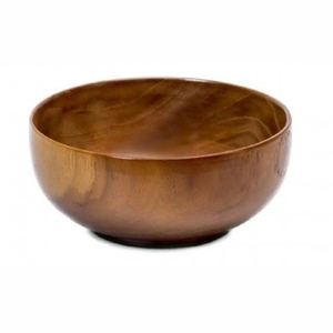 Tazón de Ensalada Grande de Madera de Acacia Ecológico, Tazón Redondo de Madera Natural Hecho a Mano para Servir Frutas, Pasta y Palomitas de Maíz - Product Image 3