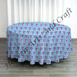 Cotton Block Print Tablecloth Round/Square Table Cloths Bohemian Dinner Table Cover Home Decor Wedding <b>Party</b> - Product Image 1