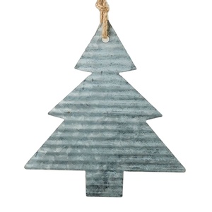 Décoration d'arbre de noël en métal, 8 pièces, utilisation, ornement suspendu, avec corde à linge galvanisé, arbre de noël - Product Image 1