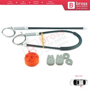 Kit de réparation de lève-vitre électrique arrière gauche BWR679 pour 307 3B 2003-2009 Cabriolet 2 portes 922393 - Product Image 6