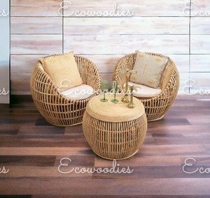 Sofá de ratán tejido a mano, silla para exteriores, jardín, estilo lujoso, Villa, Hotel, patio, balcón, mesa pequeña, juego de mesa de centro para exteriores - Product Image 6