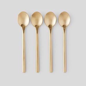 Luxury handcrafted stainless steel metal Spoon <b>set</b> with <b>Black</b> Color antique look design for classic traditional dining tables - Product Image 6