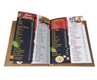 Sampul Menu Kulit PU Bersertifikat ISO Berkualitas Premium Tahan Lama Desain Baru yang Dapat Disesuaikan untuk Restoran Hotel Bar