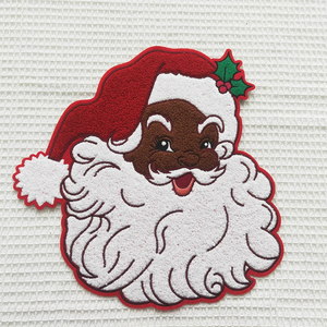 Patchs en chenille personnalisés Holly Jolly Bright Noël 3D Grande lettre Logo Broderie Fer sur paillettes Patches en chenille Designer - Product Image 2