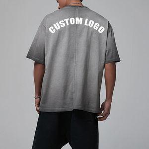 เสื้อยืดโอเวอร์ไซส์คุณภาพสูง หนักพิเศษ ผลิตตามสั่งสำหรับผู้ชาย ผ้าฝ้าย 100% ซักกรด สไตล์วินเทจ ระบายอากาศได้ดี พิมพ์ลายซิลค์สกรีน แขนสั้น - Product Image 1