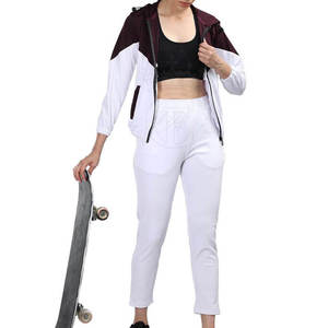 Quantité minimale de commande bas Conception personnalisée Survêtements pour femmes Utilisation en extérieur Vêtements pour femmes Survêtement uni de couleur unie - Product Image 3