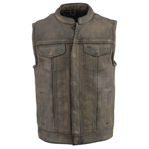 Unisex New <b>Mens</b> Winter <b>Waistcoat</b> Casual Style <b>Black</b> Shearling Real Sheepskin Leather Vest Removable Fox Fur Hood Breathable - Product Image 1