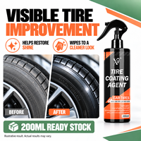 X9 Spray de brillance pour pneus, Revitalisant silicone haute brillance pour pneus, Agent de revêtement pour pneus pour l'entretien automobile, Vente en gros