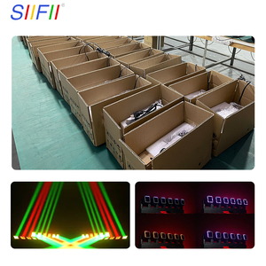 SIIFII 6*60W RGBW Multi-Head Beam Mobile Head <span class=keywords><strong>Bar</strong></span> Pixel LED Wall Wash Zoom DJ/Disco/Nightclub Stage Light DMX512 Control Ra95 - Product Image 5
