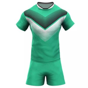 Vêtements de sport Vêtements de football rugby Ensembles de maillots et shorts Uniformes 100% Polyester Spandex Adultes Uniformes d'impression par sublimation - Product Image 4