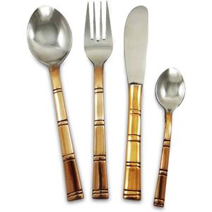 Ensemble de 5 couverts en acier inoxydable Couverts à revêtement multicolore Idéal pour la cuisine de table et le café Nouveau design Poignée Qualité supérieure - Product Image 5