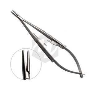Castroviejo Needle Holder Straight 14cm Surgical Micro Needle Driver Lock Instrument Suturing Ophthalmic Dental <b>Microsurgery</b> - Product Image 2