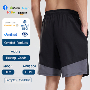 Pantalones cortos deportivos de talla grande XL para hombre, superventas de verano, de alta elasticidad cordón suelto, 'sensación de hielo', seda, poliéster, estilo informal - Product Image 5