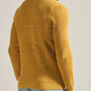 Sweat-shirt tricoté en coton 100% à la mode pour hommes, vêtements d'hiver avec logo personnalisé, motif solide, options de couleur personnalisées - Product Image 3