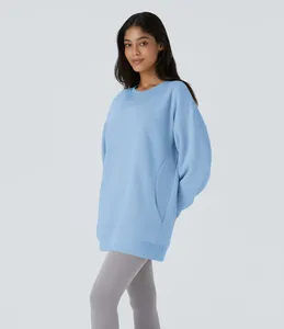 New Latest <b>Women</b> Sweatshirt <b>for</b> <b>Women</b> Customized Designs Sweatshirt Breathable Sustainable Plain <b>Jumper</b> Crewneck - Product Image 2