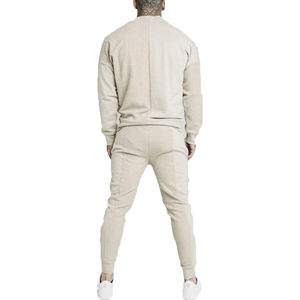 Ensemble de survêtement d'hiver en coton imprimé avec logo personnalisé pour hommes, respirant, léger, noir, design personnalisé, prix bas, vente en gros - Product Image 4