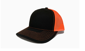 Chapeau de sport à 6 panneaux en maille orange vif avec logo personnalisable, style quotidien pour l'extérieur, fabriqué en Injae Vina Headwear - Product Image 2