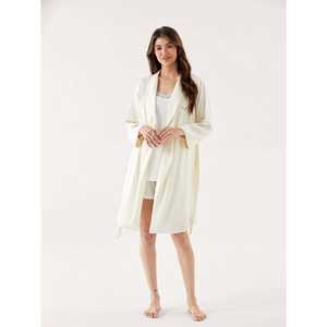 เสื้อคลุมผ้าไหมไม้ไผ่สานใส่สบายชุดอยู่บ้านผ้าซาตินงานตามสั่งเป็นมิตรต่อสิ่งแวดล้อม - Product Image 6